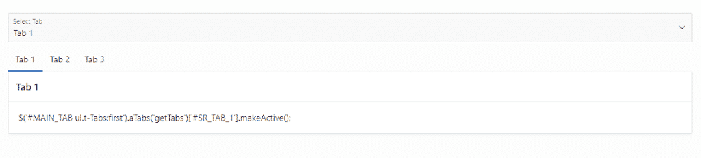 Oracle APEX Tabs Container - Control Selection Using JQuery - Zero ...